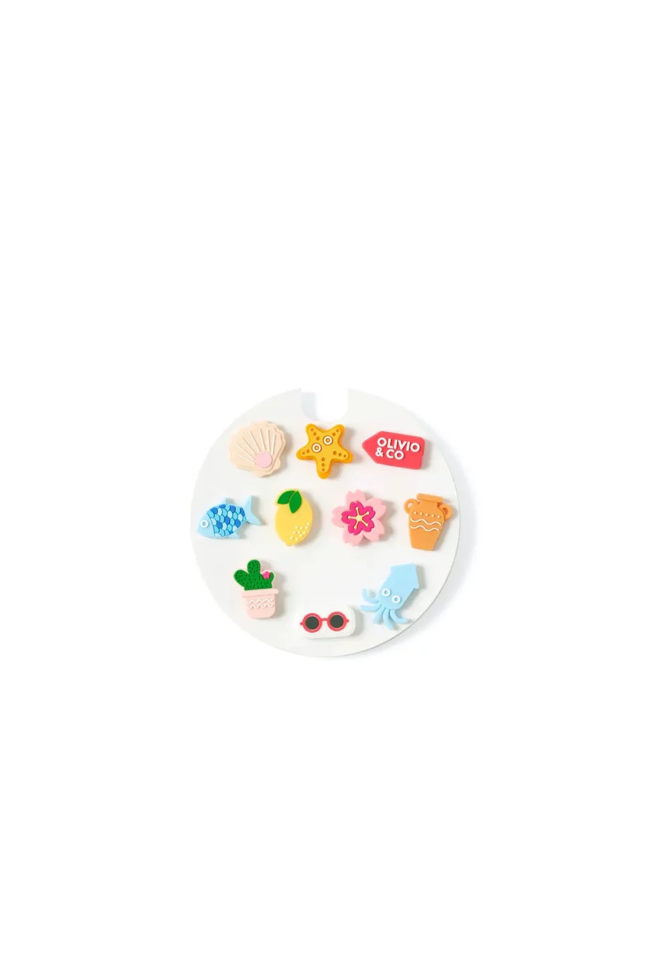 OLIVIOandCO | SANGLE DE LUNETTES AVEC DECORATIONS SILICONE ROSE 3+