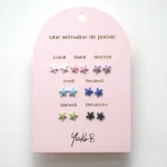 YUKO B | PACK DE 7 BOUCLES D'OREILLES ETOILES DE MER