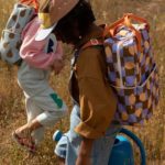 STICKY LEMON | Backpack large (Primaire) • farmhouse • checkerboard lemons