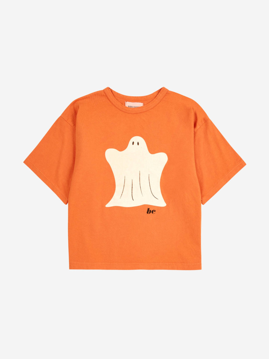 BOBO CHOSES | Funny Ghost T-shirt orange