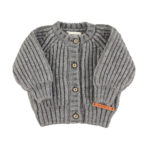 PIUPIUCHICK BABY | Knitted baby cardigan | Grey