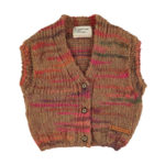 PIUPIUCHICK | Knitted waistcoat | Multicolor brown