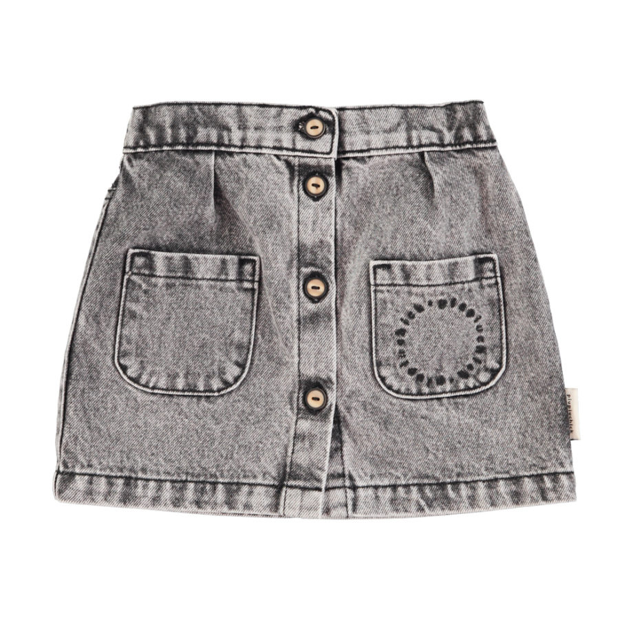 PIUPIUCHICK | Short skirt | Washed black denim