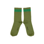 PIUPIUCHICK | Short socks |  Olive green w/ green stripes