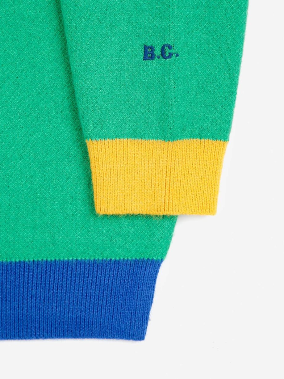 BOBO CHOSES |  Hungry Squirrel jacquard jumper green