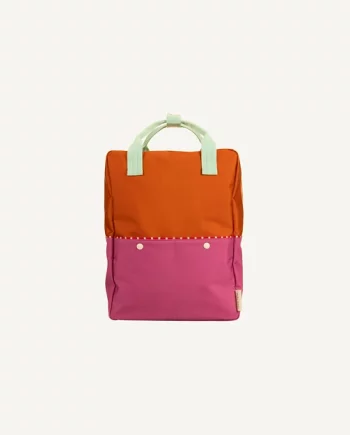 STICKY LEMON | Backpack large • better together • colourblocking gravel orange + rosette pink