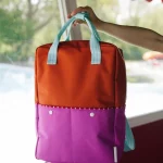 STICKY LEMON | Backpack large • better together • colourblocking gravel orange + rosette pink
