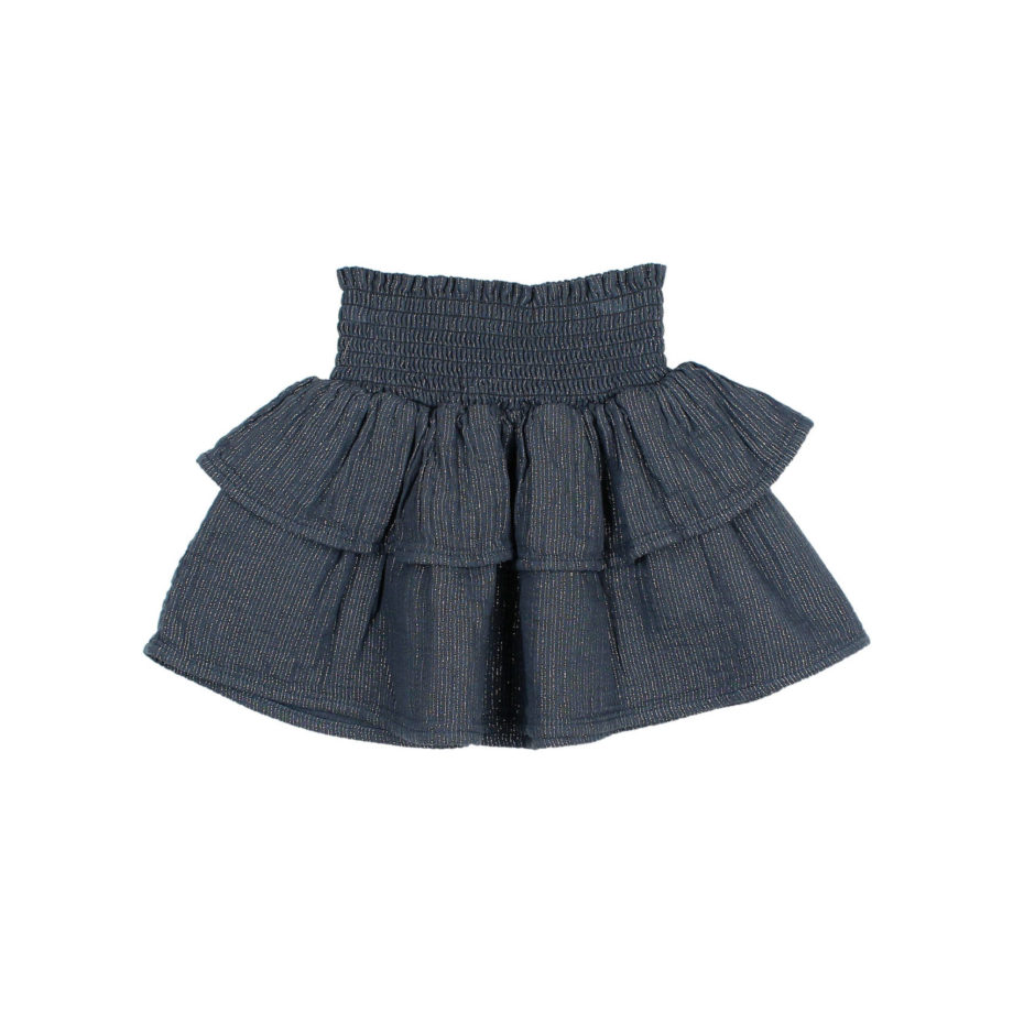 BUHO BARCELONA | LUREX SKIRT ANTIC BLUE