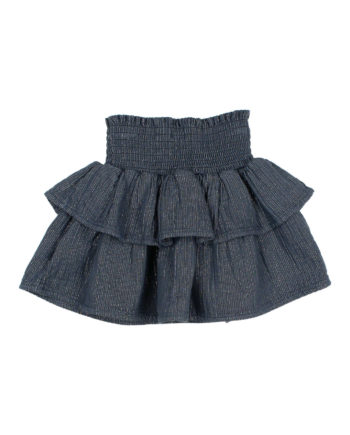 BUHO BARCELONA | LUREX SKIRT ANTIC BLUE