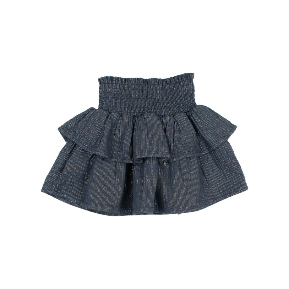 BUHO BARCELONA | LUREX SKIRT ANTIC BLUE