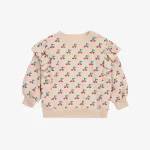 BOBO CHOSES BABY | Cherry all over ruffle sweatshirt