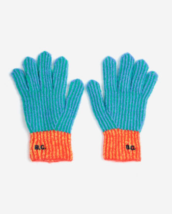 BOBO CHOSES | Color Stripes knitted gloves