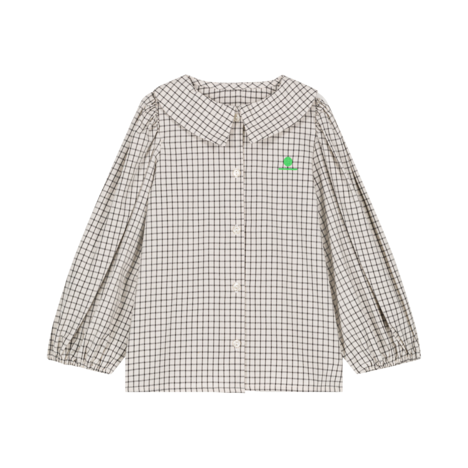 WE ARE KIDS | BLOUSE VIOLET WHITE AND BLACK CHECKS