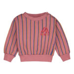 BONMOT BABY | Sweatshirt allover 2V lines DUSTY PINK