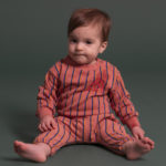 BONMOT BABY | Sweatshirt allover 2V lines DUSTY PINK