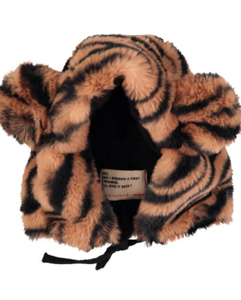 PIUPIUCHICK BABY | BEAR HAT ANIMAL PRINT FAUX FUR