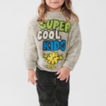 AMERICAN VINTAGE | Pull enfant Vitow GRIS CLAIR CHINE