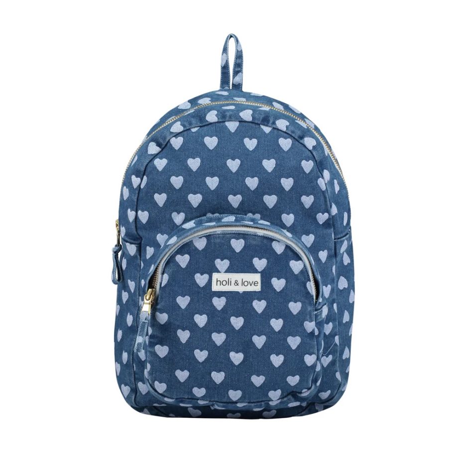 HOLI & LOVE | Sac à dos Heart denim Denim