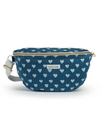 HOLI & LOVE | Sac banane Heart denim Denim