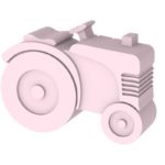 BLAFRE Lunch Box 2 compartiments - tracteur - Rose