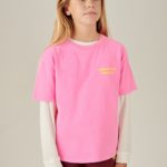 AMERICAN VINTAGE | T-shirt enfant Fizvalley ROSE FLUO