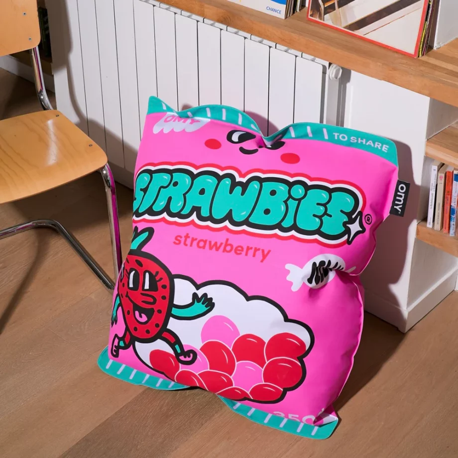 OMY | AIR COLLECTION Strawbies - Coussin géant gonflable