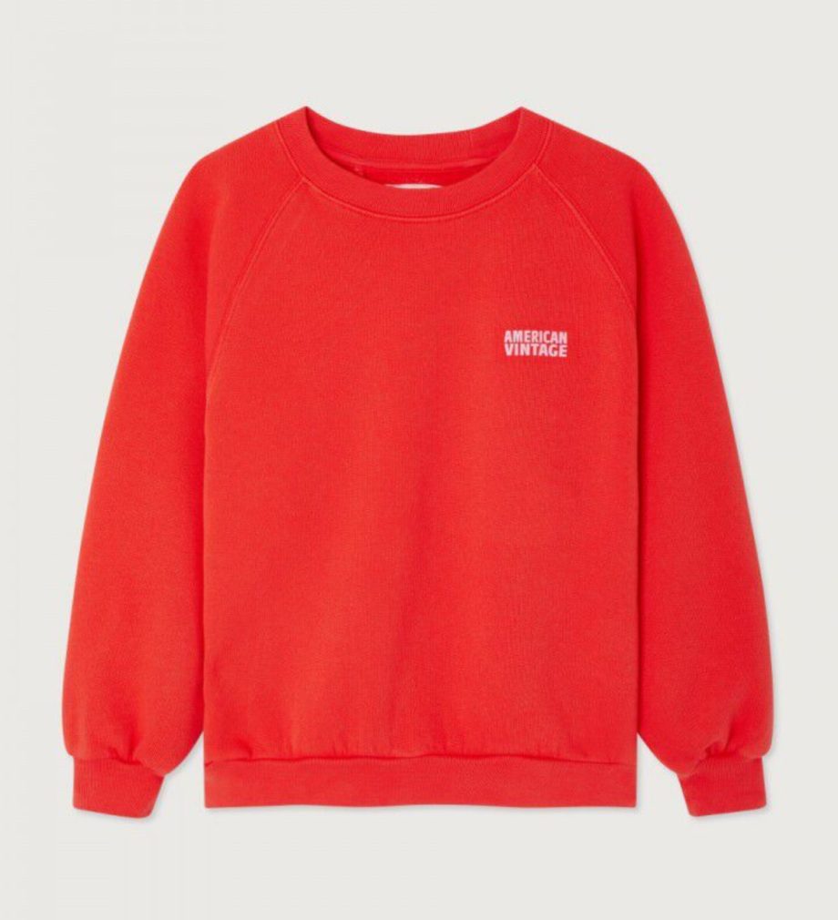 AMERICAN VINTAGE | Sweat enfant Izubird FRAISE VINTAGE