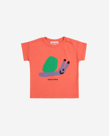 BOBO CHOSES BABY |  Funny Snail T-shirt RED