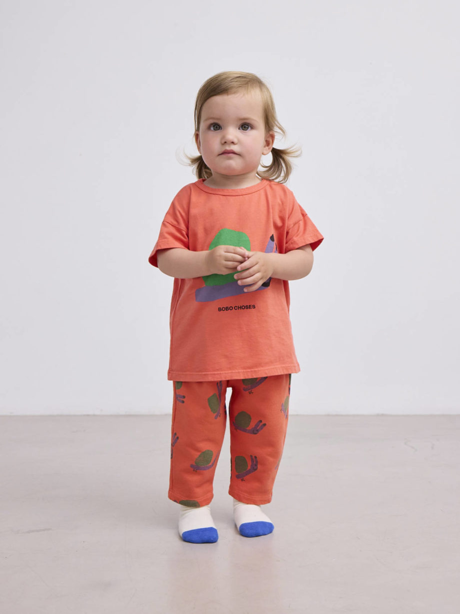 BOBO CHOSES BABY |  Funny Snail T-shirt RED