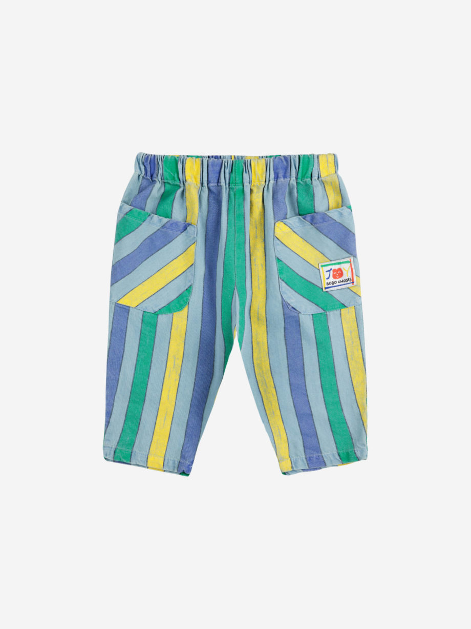 BOBO CHOSES BABY | Multicolor Stripes denim pants
