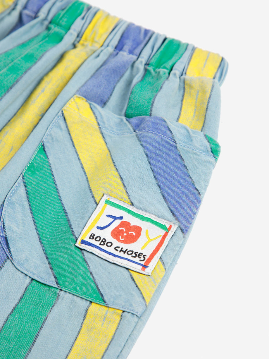 BOBO CHOSES BABY | Multicolor Stripes denim pants