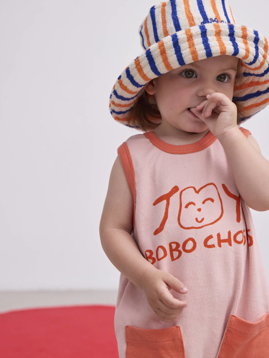 BOBO CHOSES BABY | Smiling pink playsuit