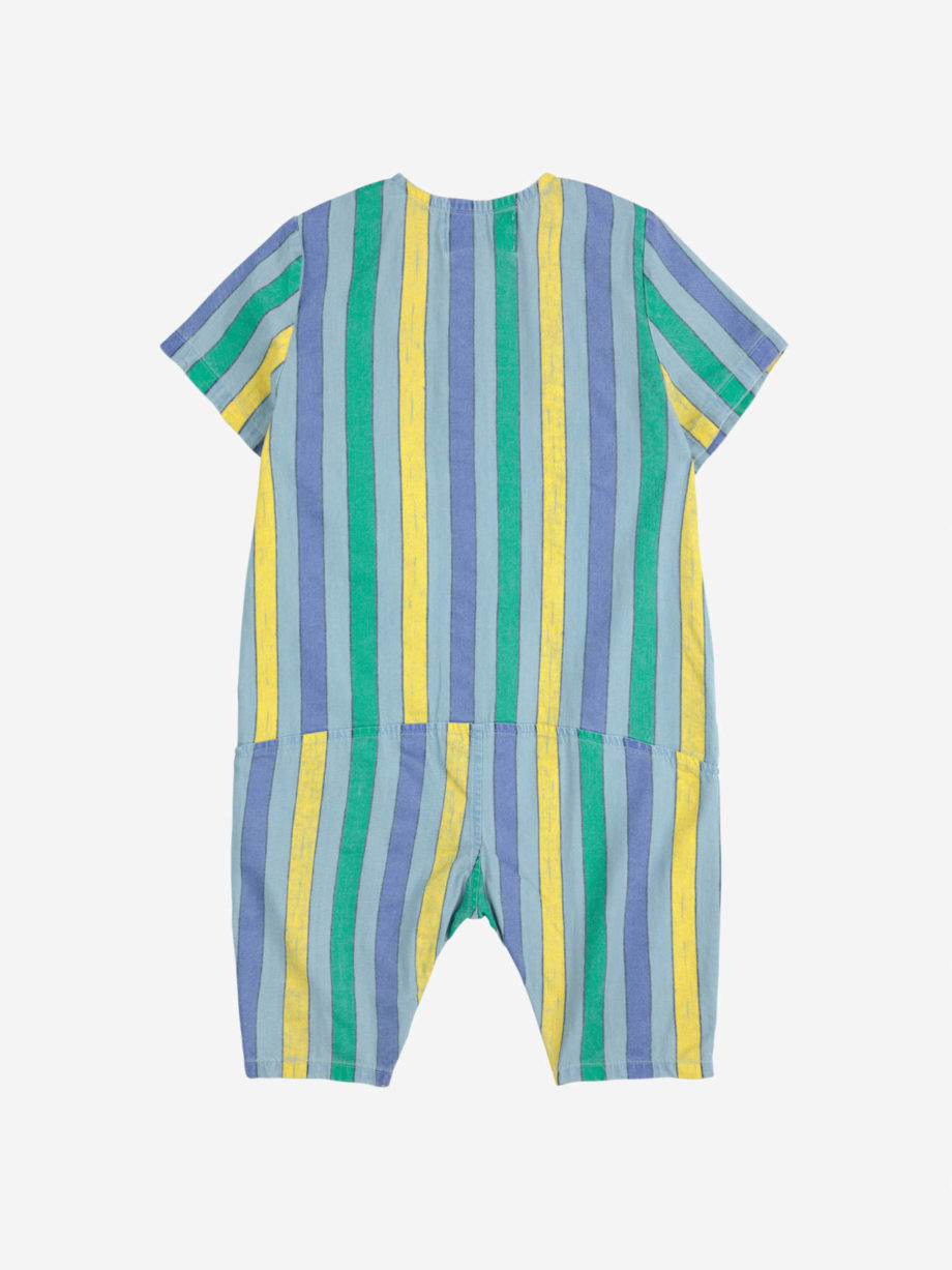 BOBO CHOSES BABY | Multicolor Stripes denim overall