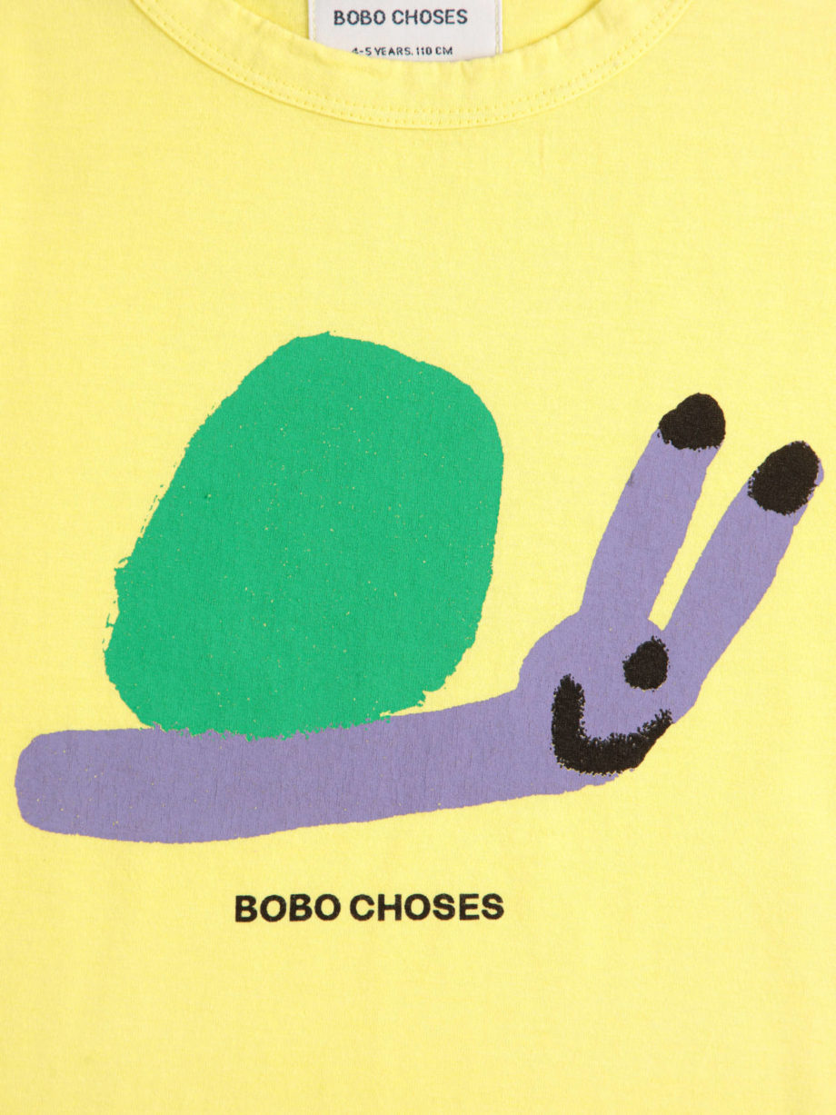 BOBO CHOSES | Funny Snail T-shirt LIGHT YELLOW