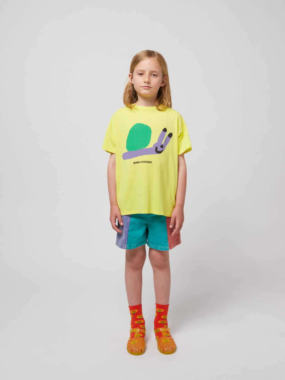 BOBO CHOSES | Funny Snail T-shirt LIGHT YELLOW