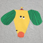 BOBO CHOSES | Happy Dog T-shirt HEATHER GREY