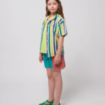 BOBO CHOSES | Multicolor Stripes terry cloth shirt OFFWHITE