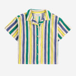 BOBO CHOSES | Multicolor Stripes terry cloth shirt OFFWHITE