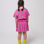 BOBO CHOSES | Funny Snail all over woven blouse FUCHSIA