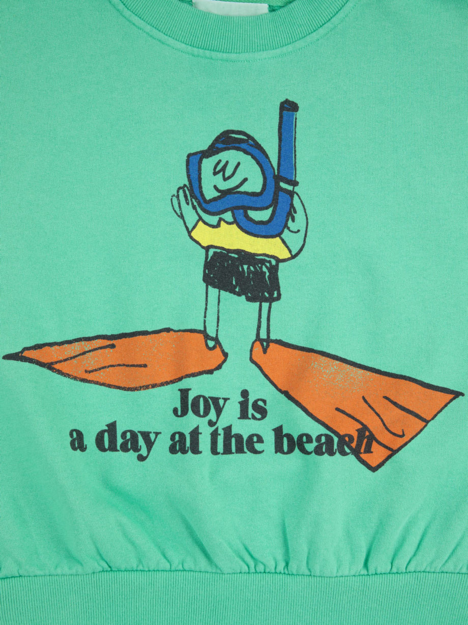 BOBO CHOSES | A Day At The Beach sweatshirt LIGHT GREEN