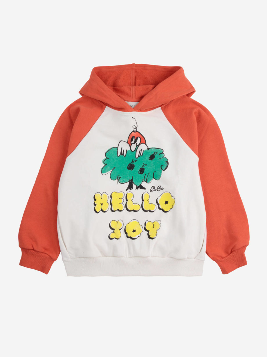 BOBO CHOSES | Hello Joy ranglan sleeves hoodie