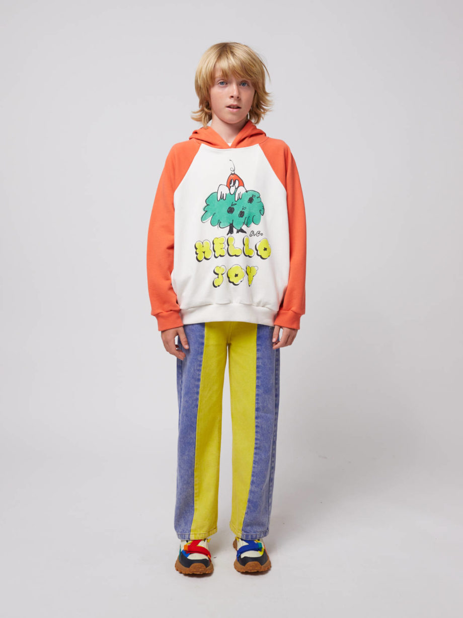 BOBO CHOSES | Hello Joy ranglan sleeves hoodie
