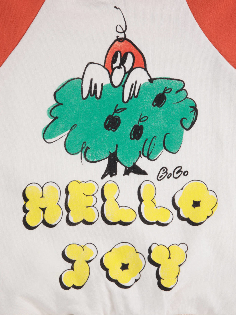BOBO CHOSES | Hello Joy ranglan sleeves hoodie