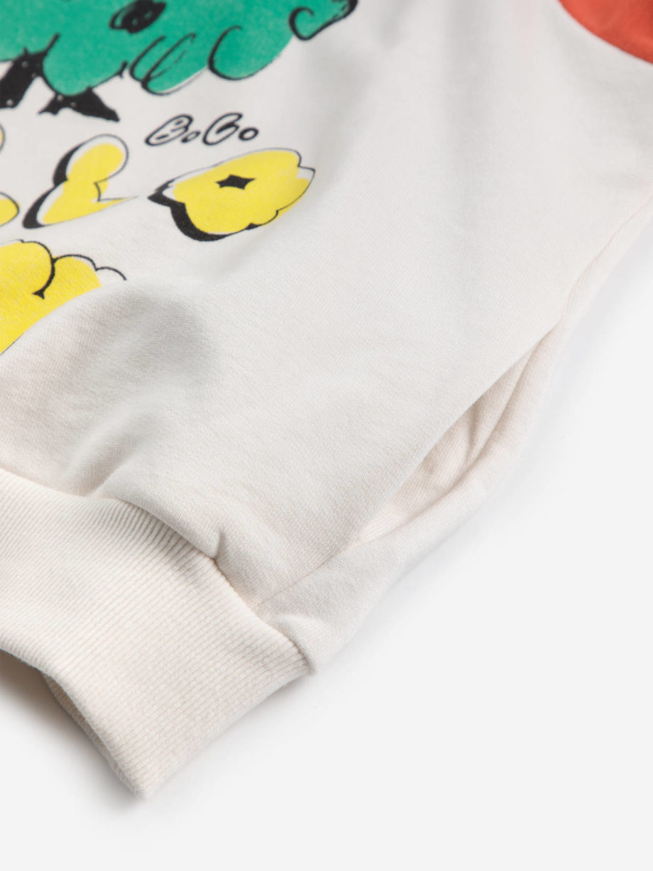BOBO CHOSES | Hello Joy ranglan sleeves hoodie