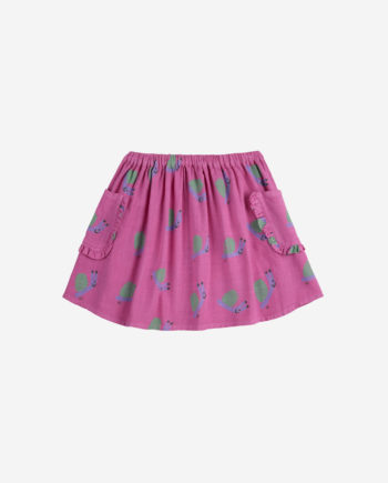BOBO CHOSES | Funny Snail all over woven skirt FUCHSIA