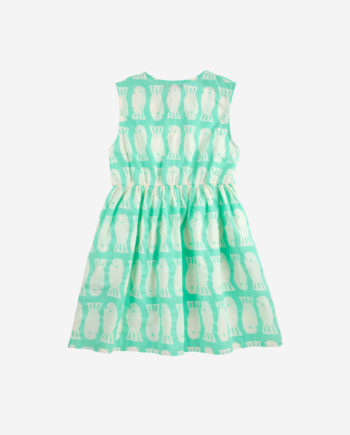 BOBO CHOSES | Lucky Fish all over sleeveless dress LIGHT GREEN
