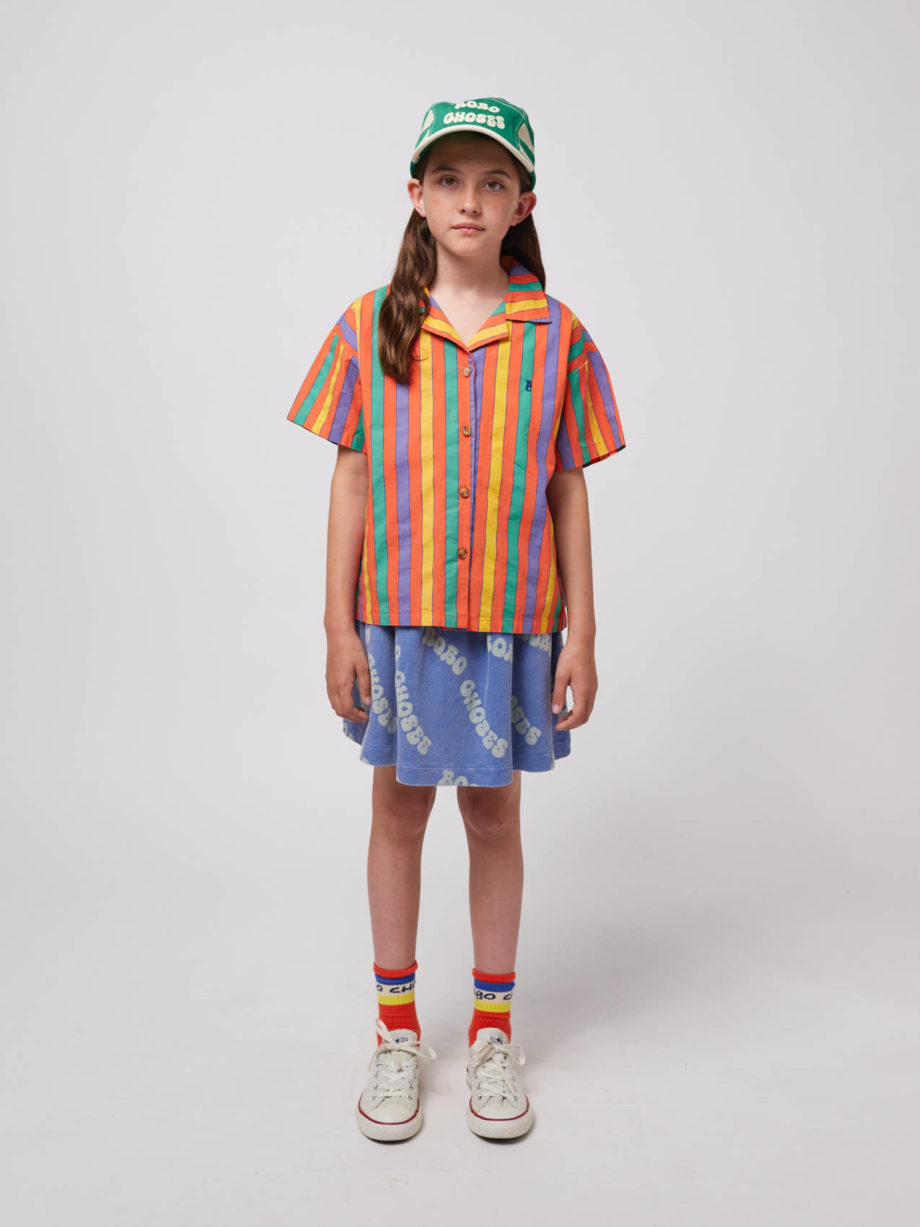 BOBO CHOSES | Multicolor Stripes shirt RED