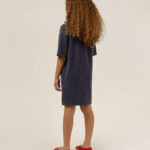 THE CAMPAMENTO | Blue Terry Kids Dress