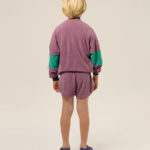 THE CAMPAMENTO |  Purple Color Block Kids Zipped Sweatshirt