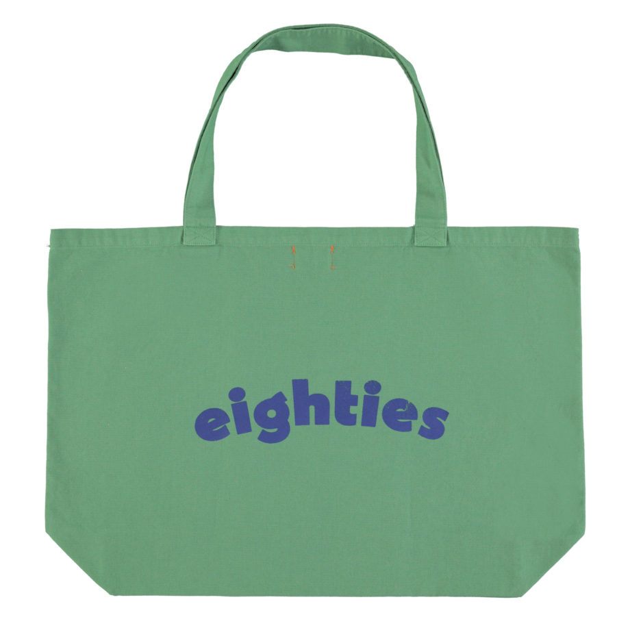 PIUPIUCHICK | XL bag | green w/ multicolor wave print